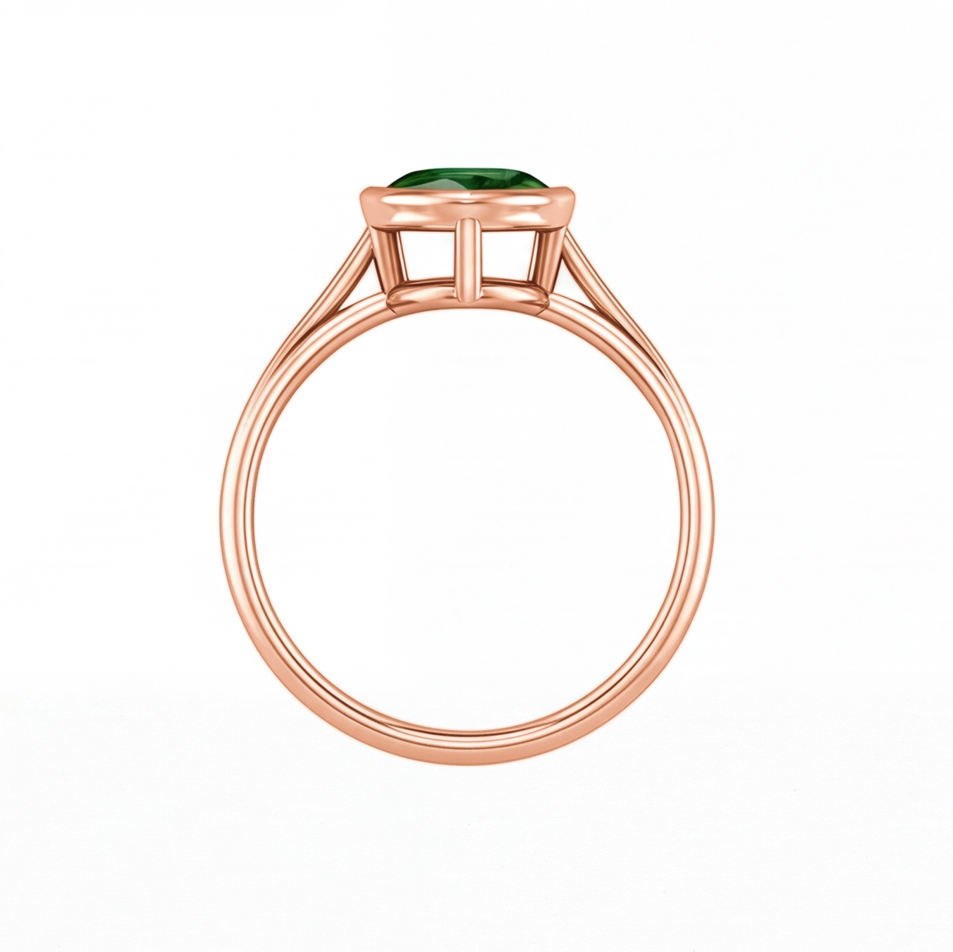 Brisa engagement ring by Tiani Jewellery shown in rose gold, white gold and yellow gold.