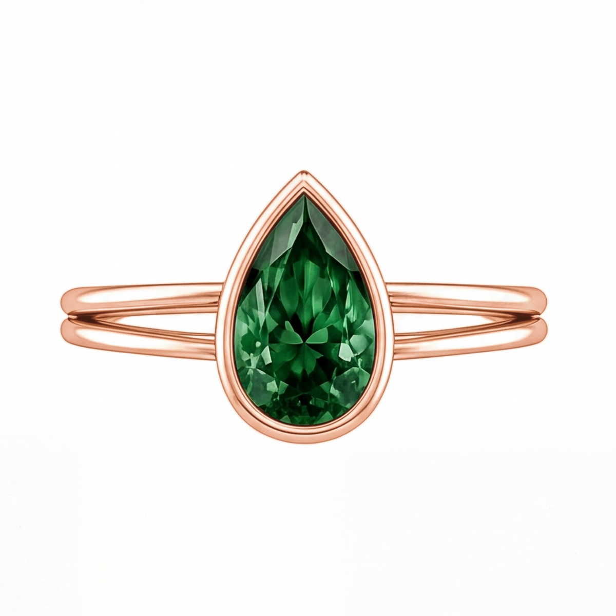 Brisa engagement ring by Tiani Jewellery shown in rose gold, white gold and yellow gold.