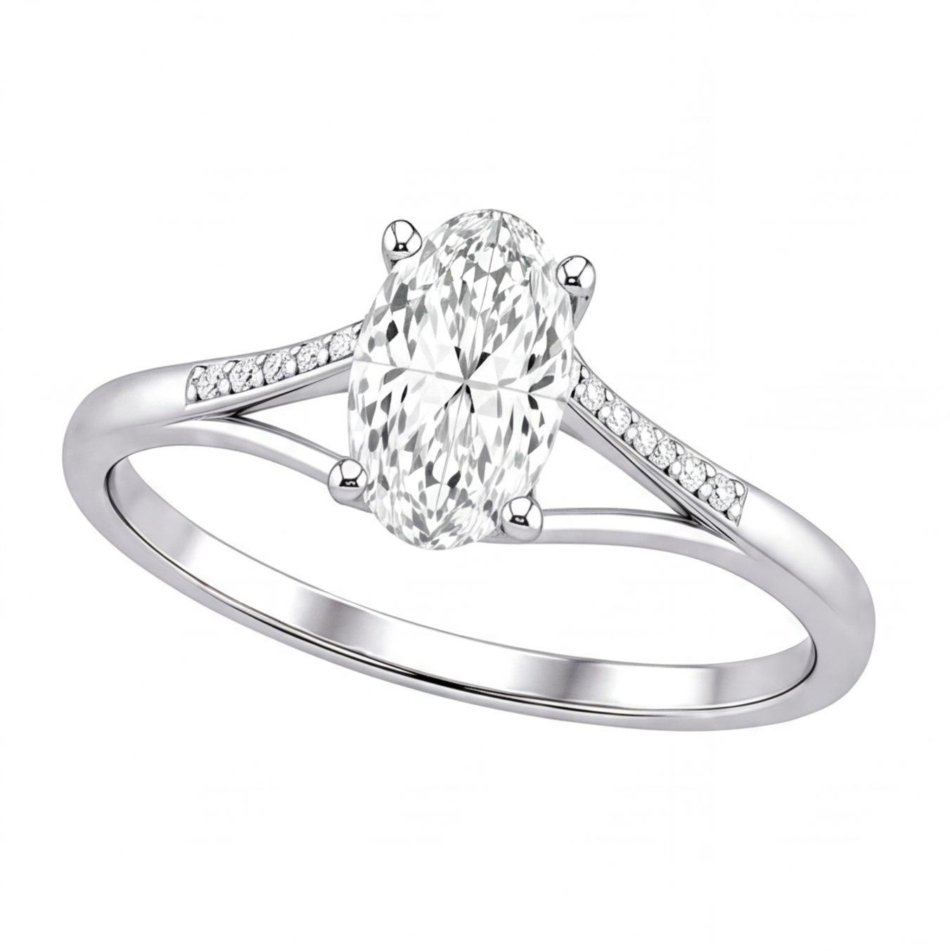 Iona engagement ring by Tiani Jewellery shown in rose gold, white gold and yellow gold.