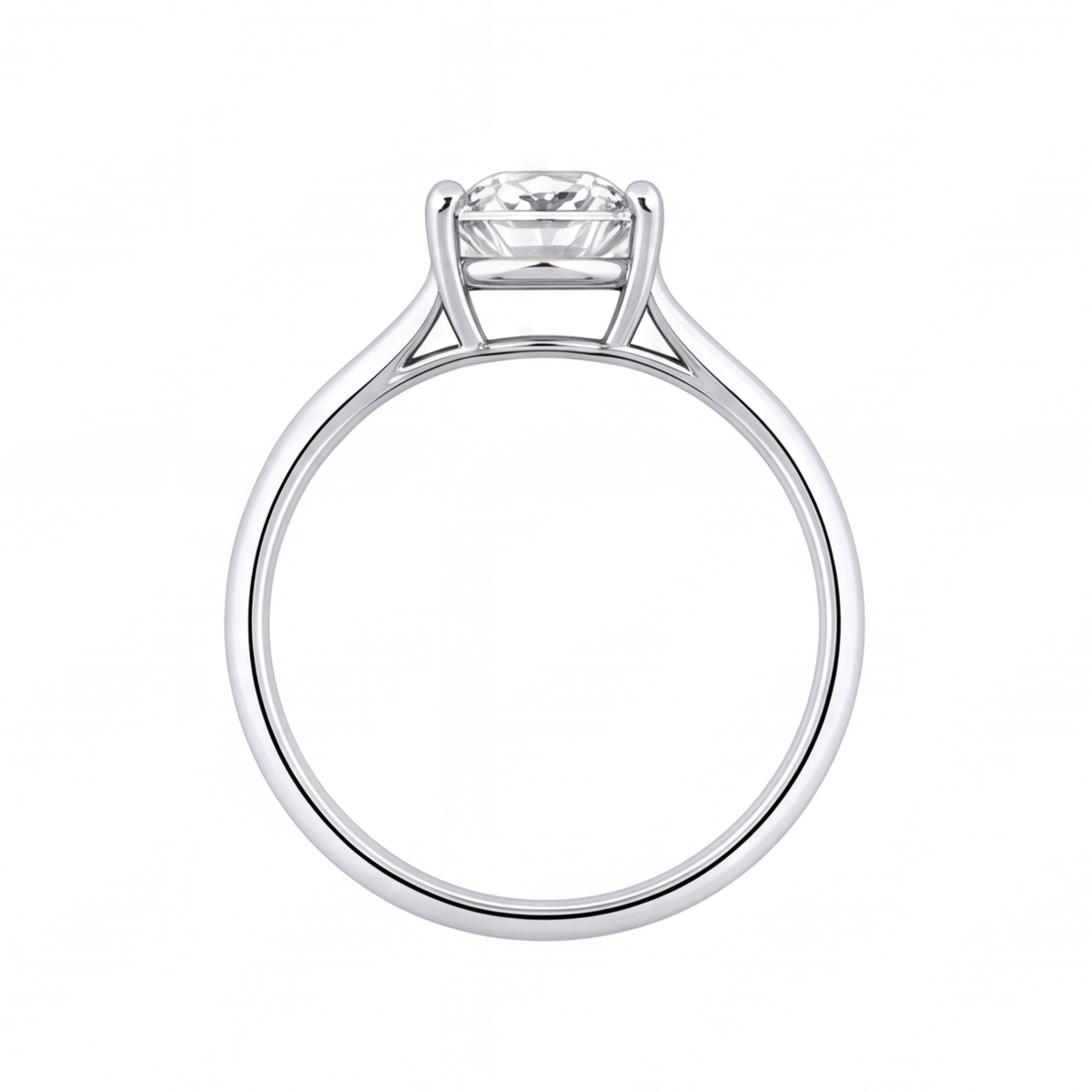 Yvonne engagement ring by Tiani Jewellery shown in rose gold, white gold and yellow gold.