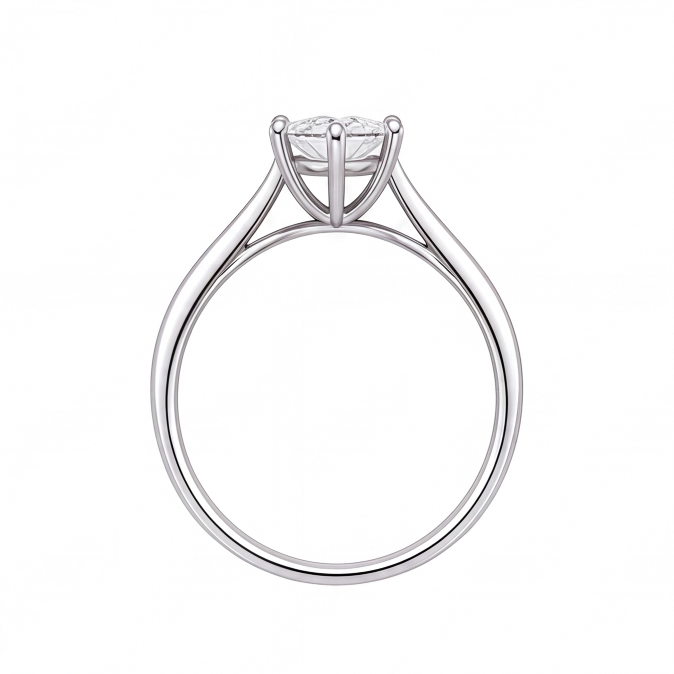 Yolanda engagement ring by Tiani Jewellery shown in rose gold, white gold and yellow gold.