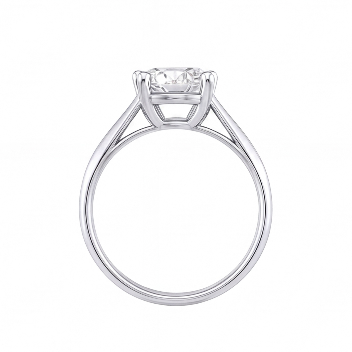 Davina engagement ring by Tiani Jewellery shown in rose gold, white gold and yellow gold.