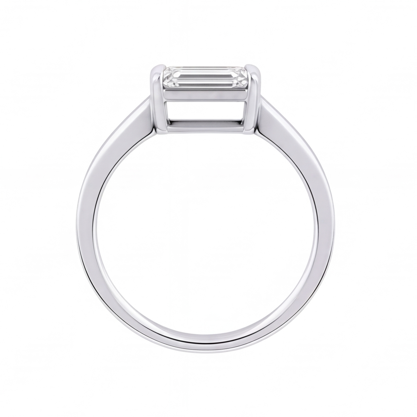 Wren engagement ring by Tiani Jewellery shown in rose gold, white gold and yellow gold.