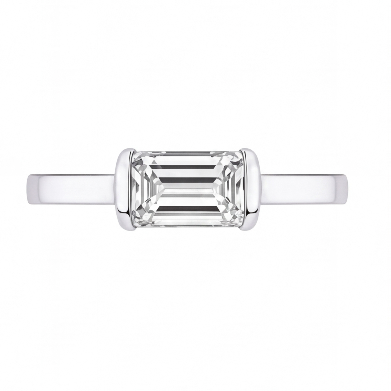 Wren engagement ring by Tiani Jewellery shown in rose gold, white gold and yellow gold.