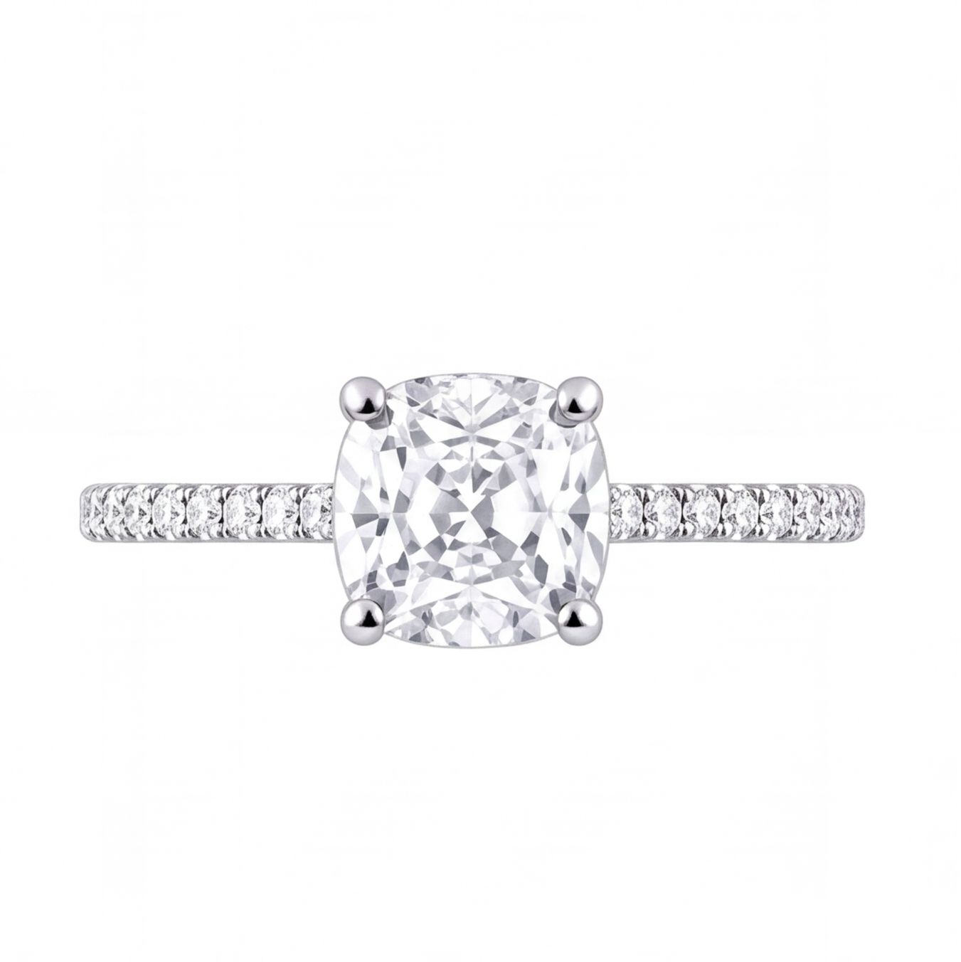 Althea engagement ring by Tiani Jewellery shown in rose gold, white gold and yellow gold.