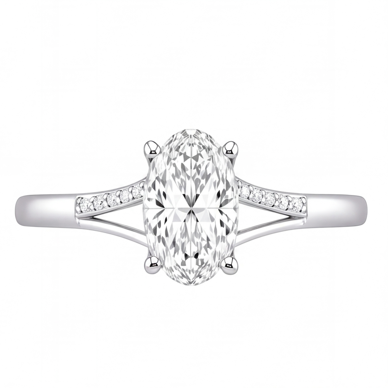 Iona engagement ring by Tiani Jewellery shown in rose gold, white gold and yellow gold.