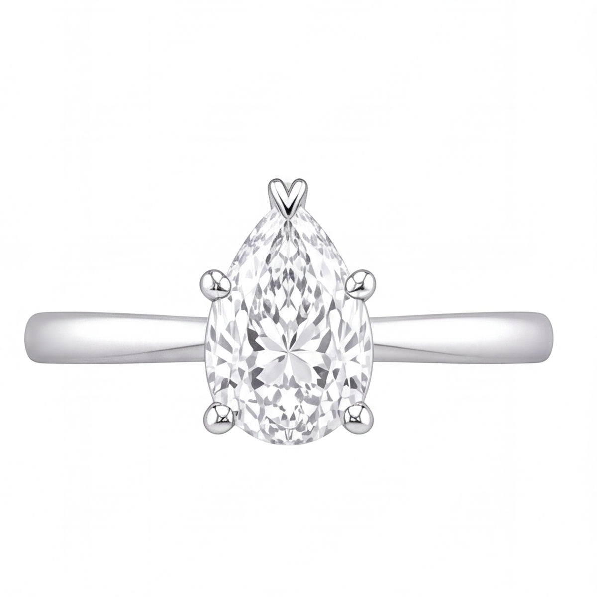 Oona engagement ring by Tiani Jewellery shown in rose gold, white gold and yellow gold.