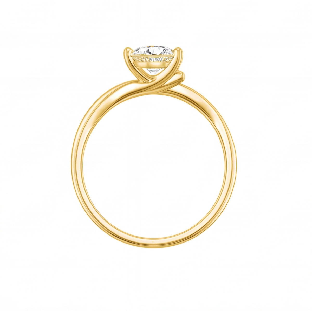 Della engagement ring by Tiani Jewellery shown in rose gold, white gold and yellow gold.