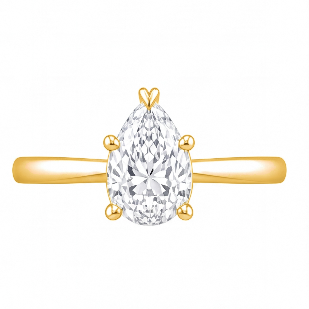 Oona engagement ring by Tiani Jewellery shown in rose gold, white gold and yellow gold.