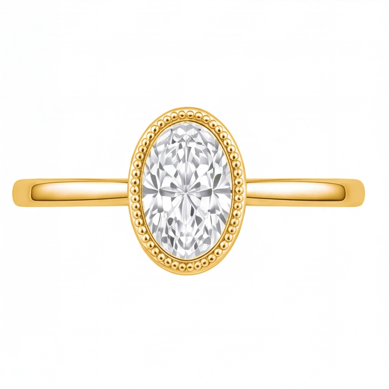 Niamh engagement ring by Tiani Jewellery shown in rose gold, white gold and yellow gold.