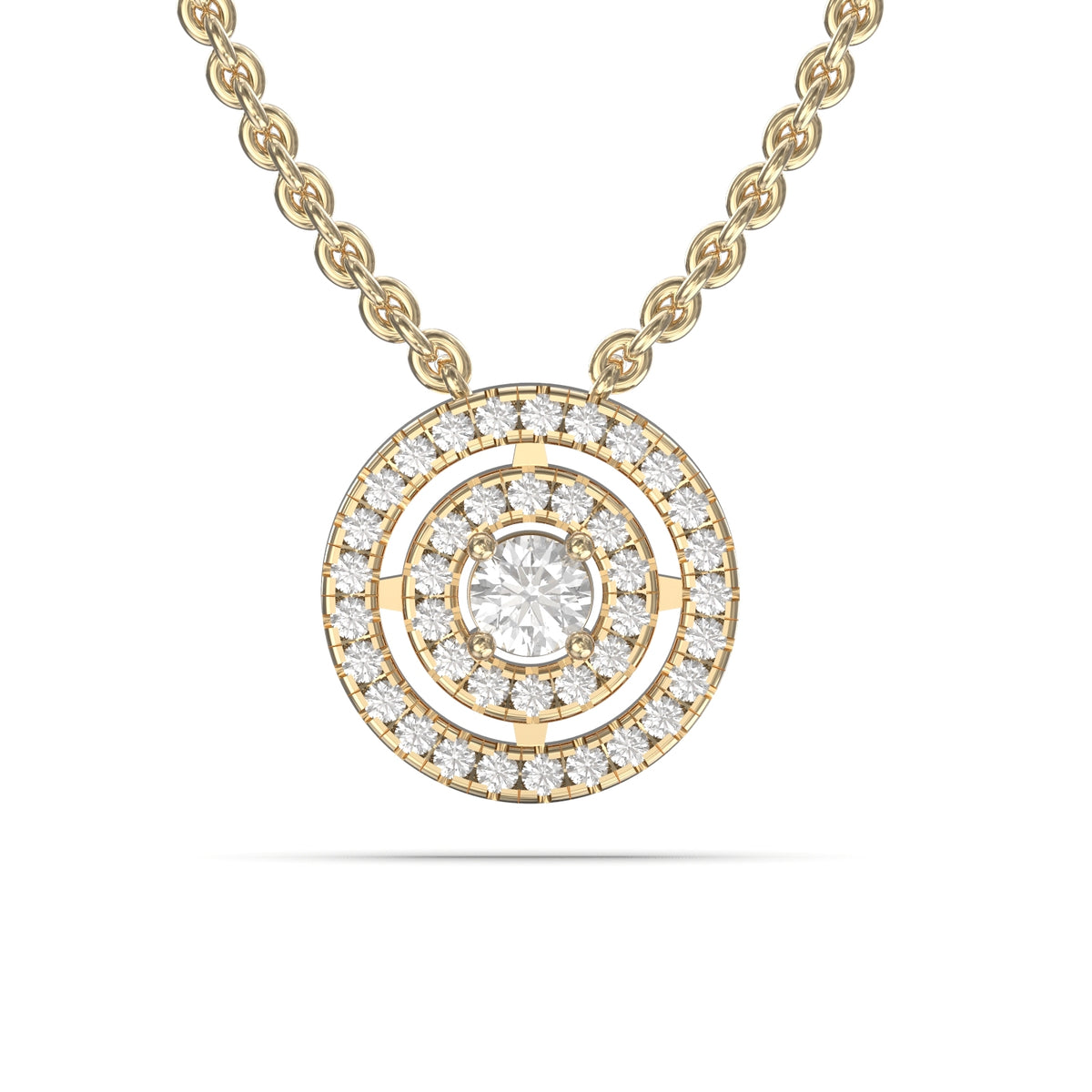 halo diamond necklace