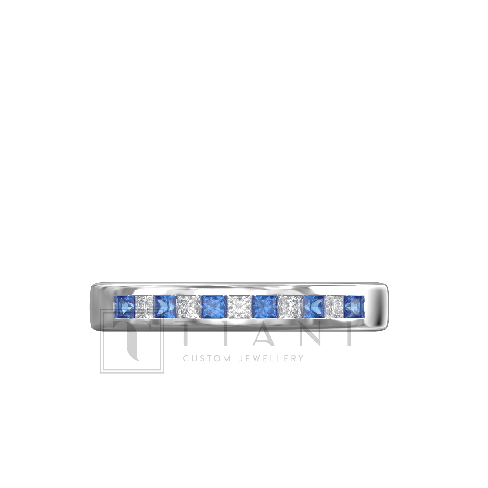 sapphire wedding band