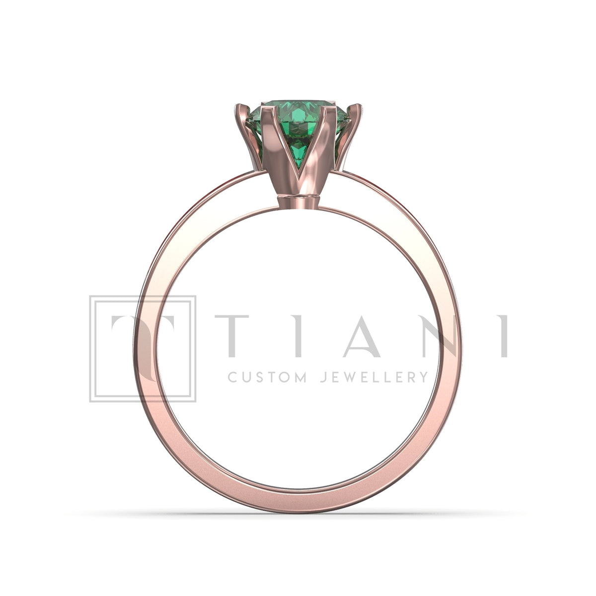 natural emerald ring