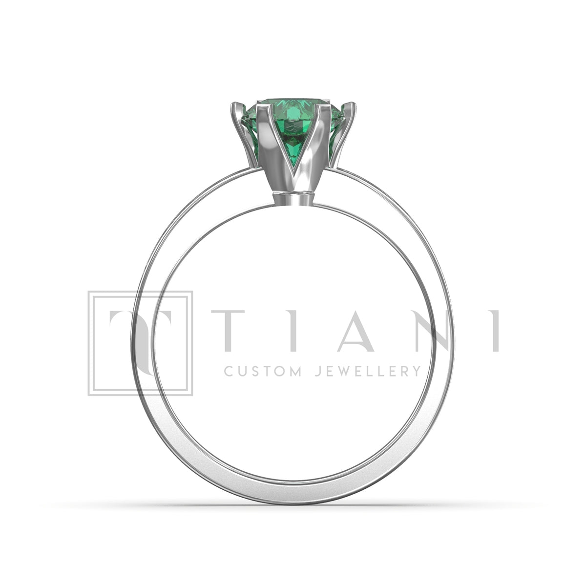 natural emerald ring
