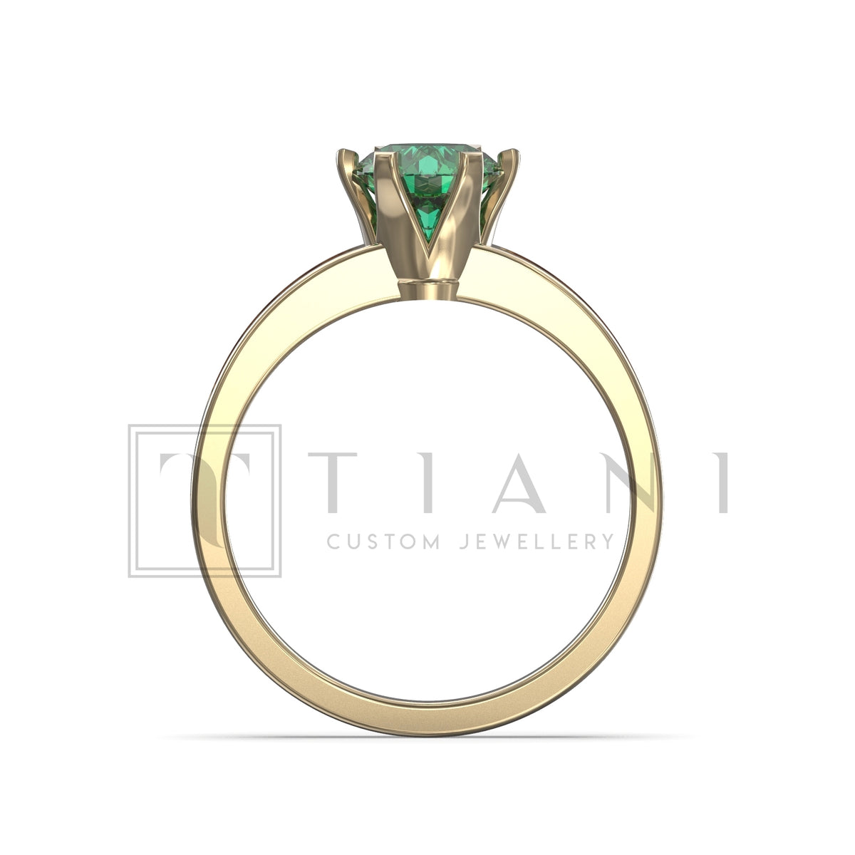 natural emerald ring