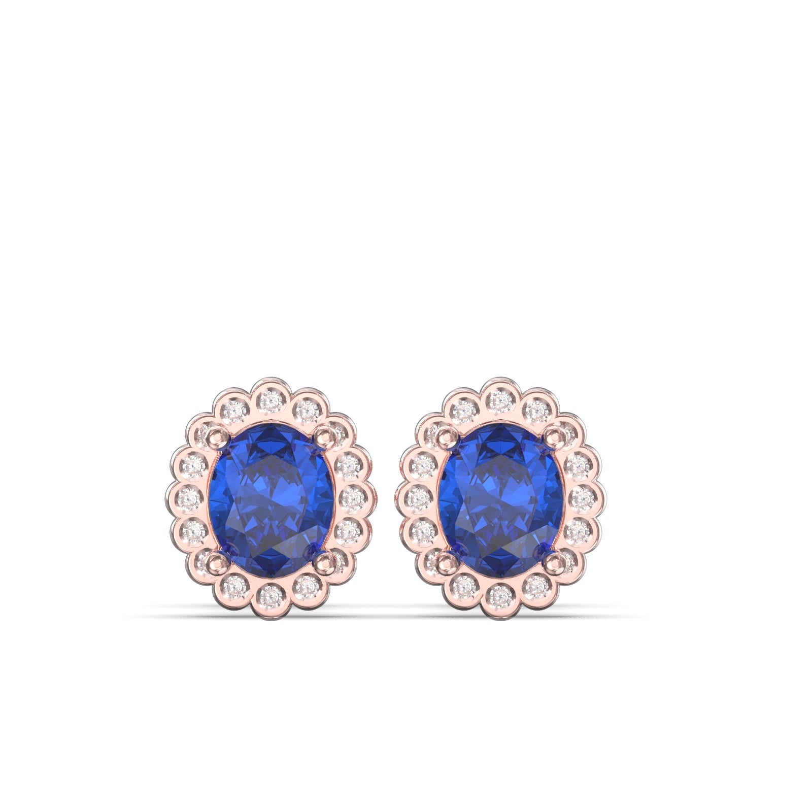 sapphire and diamond earrings