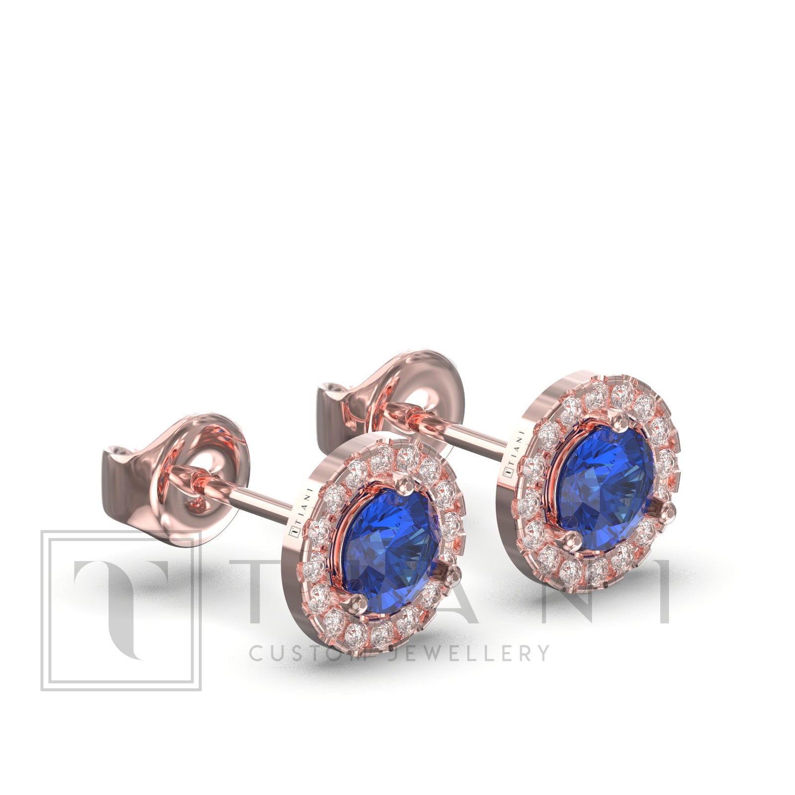 sapphire and diamond earrings