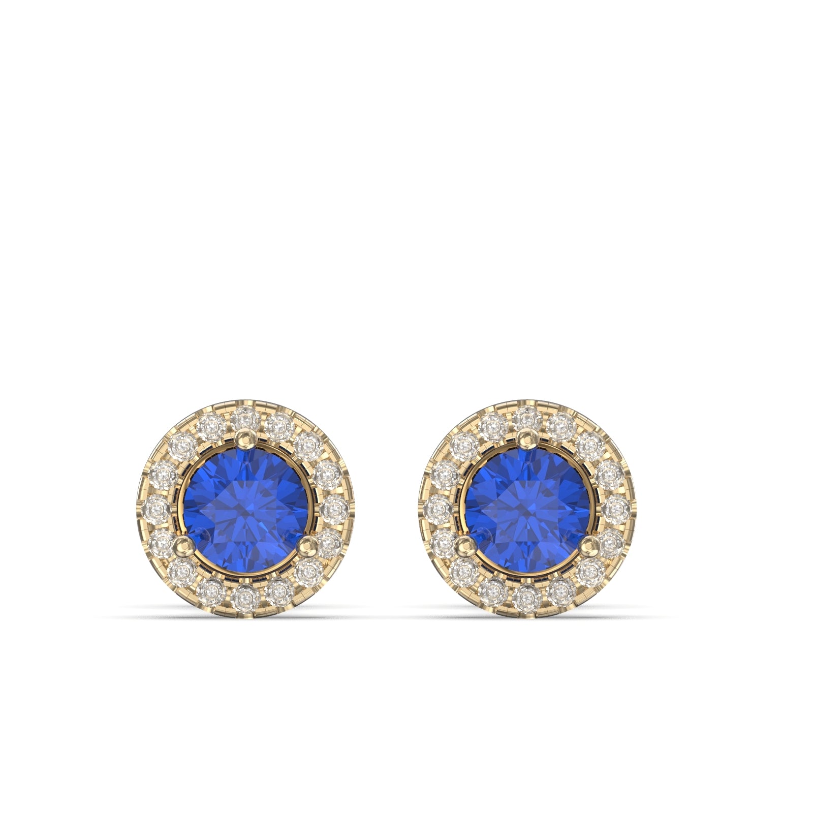 sapphire and diamond earrings