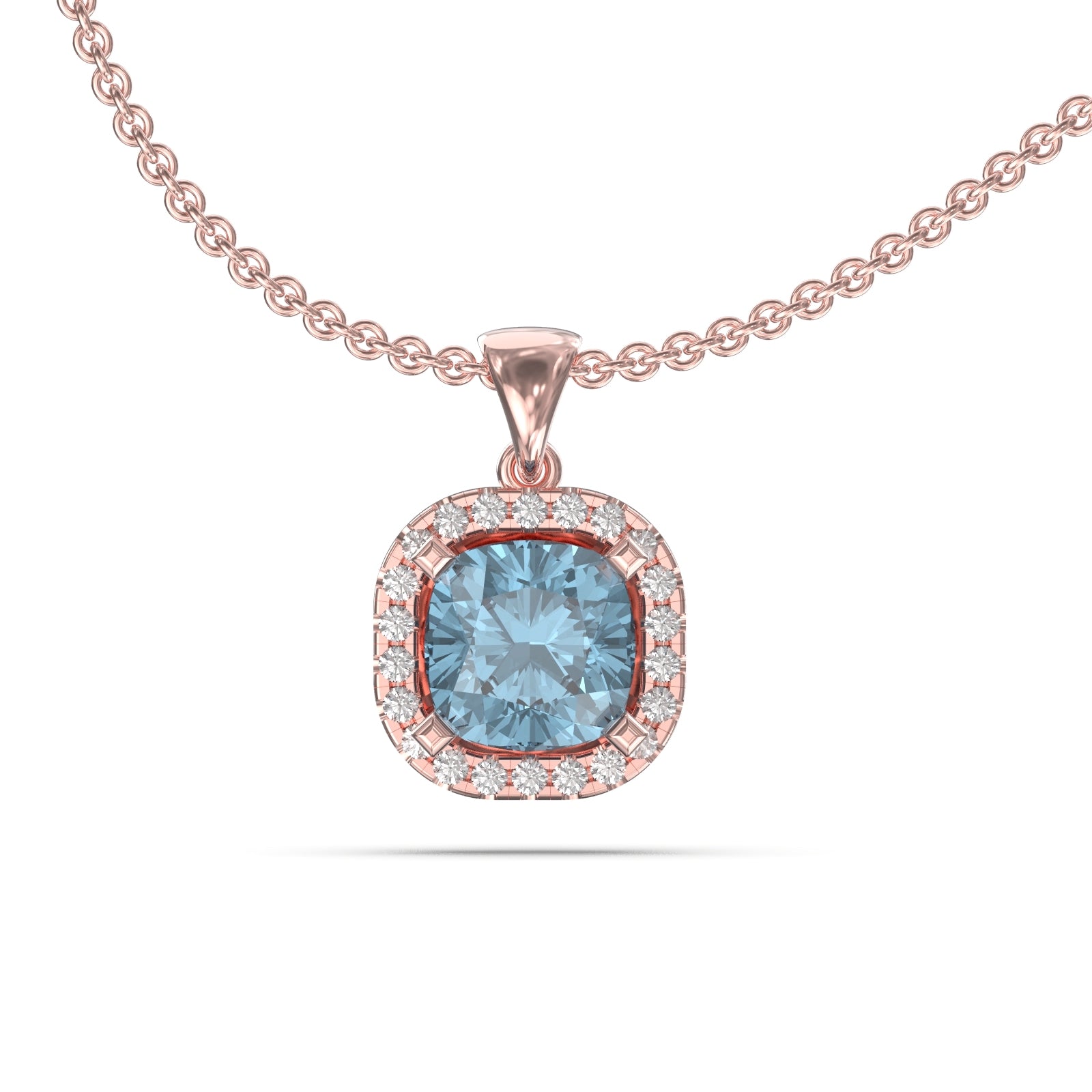halo diamond necklace