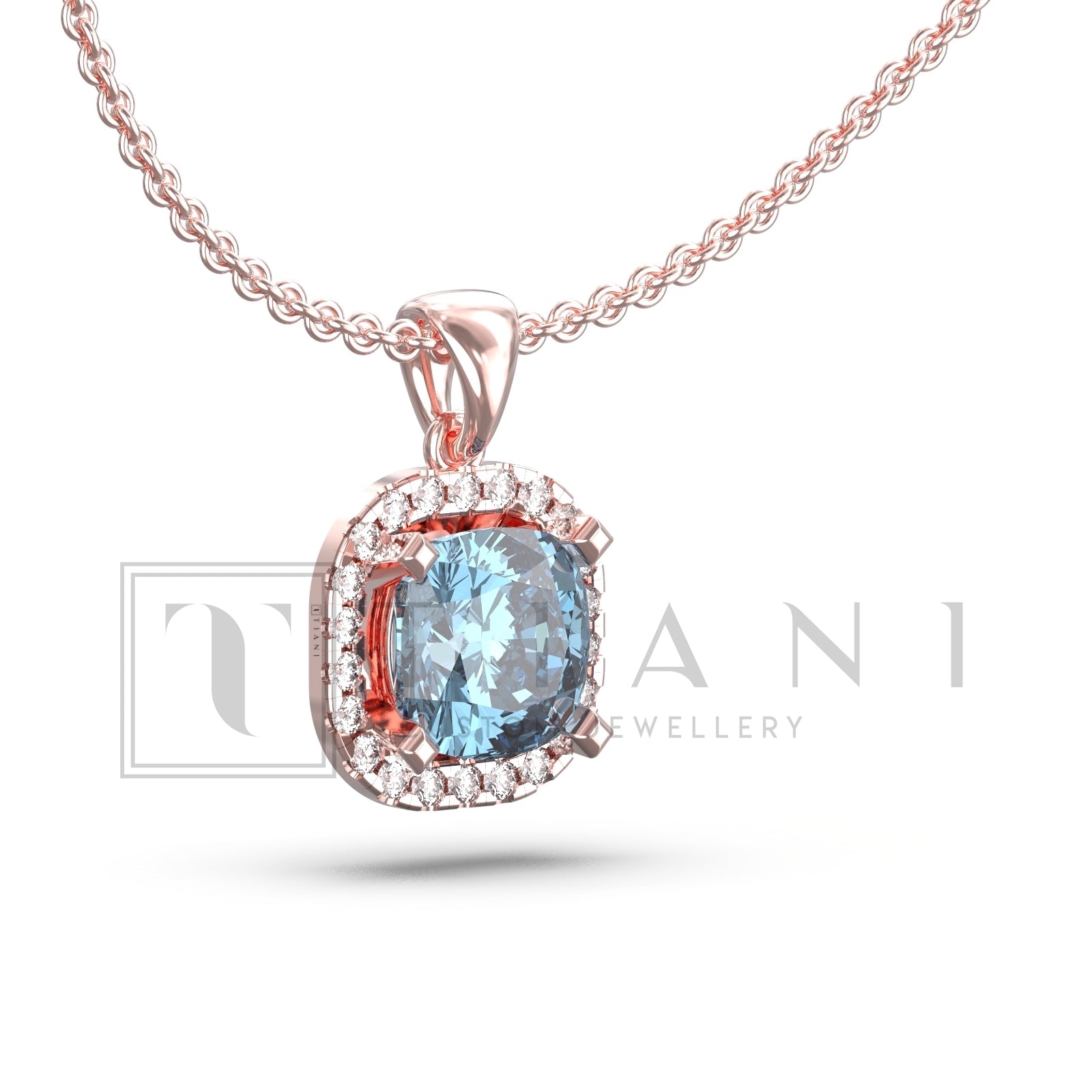 halo diamond necklace