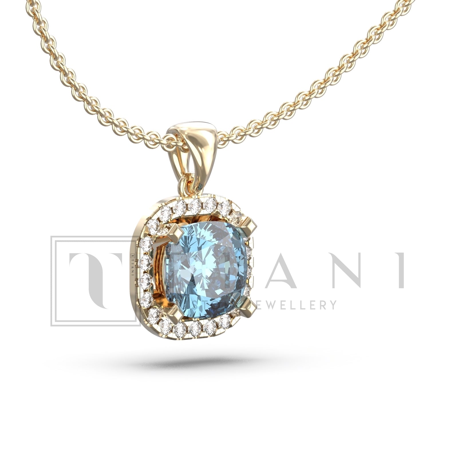 halo diamond necklace