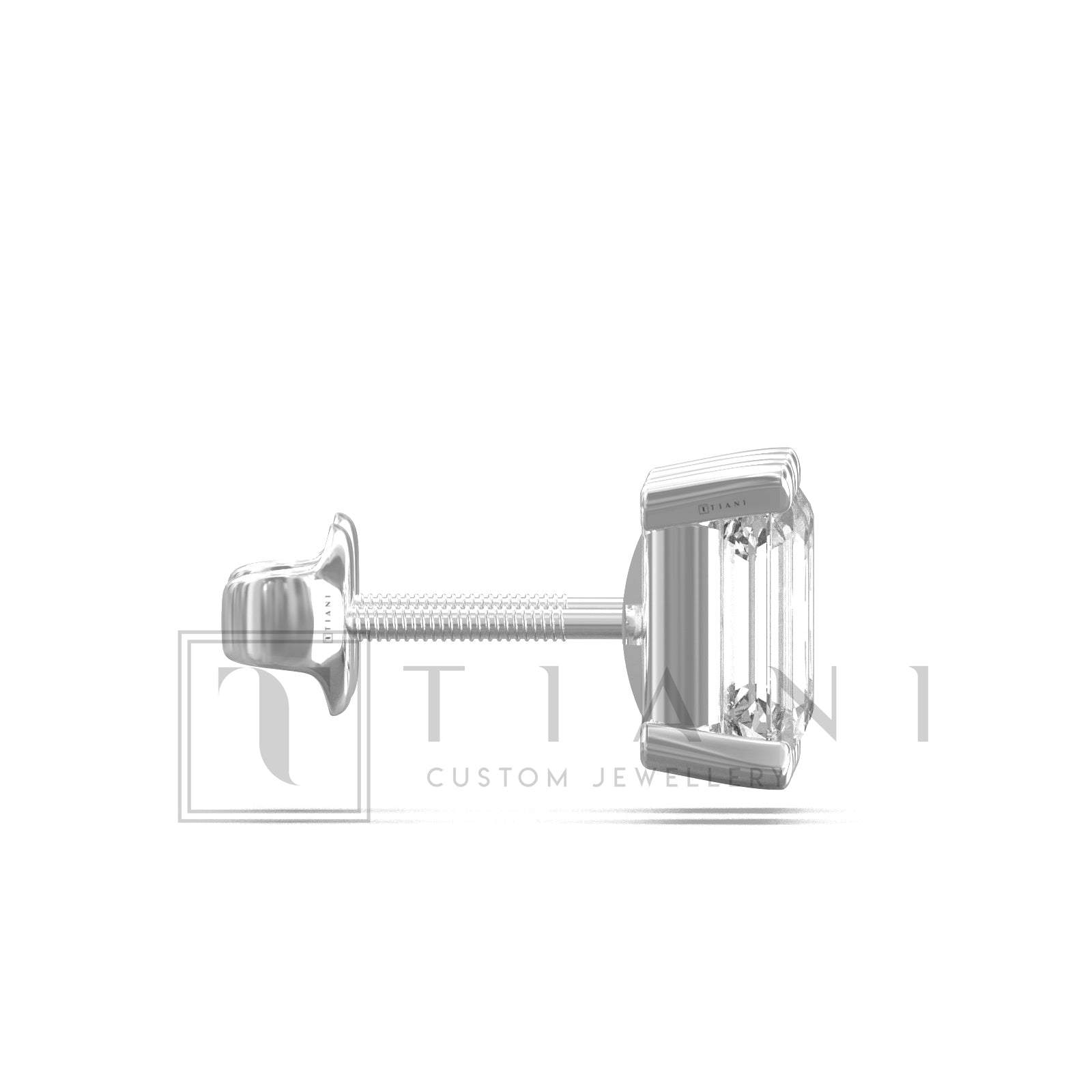 emerald-cut diamond earrings