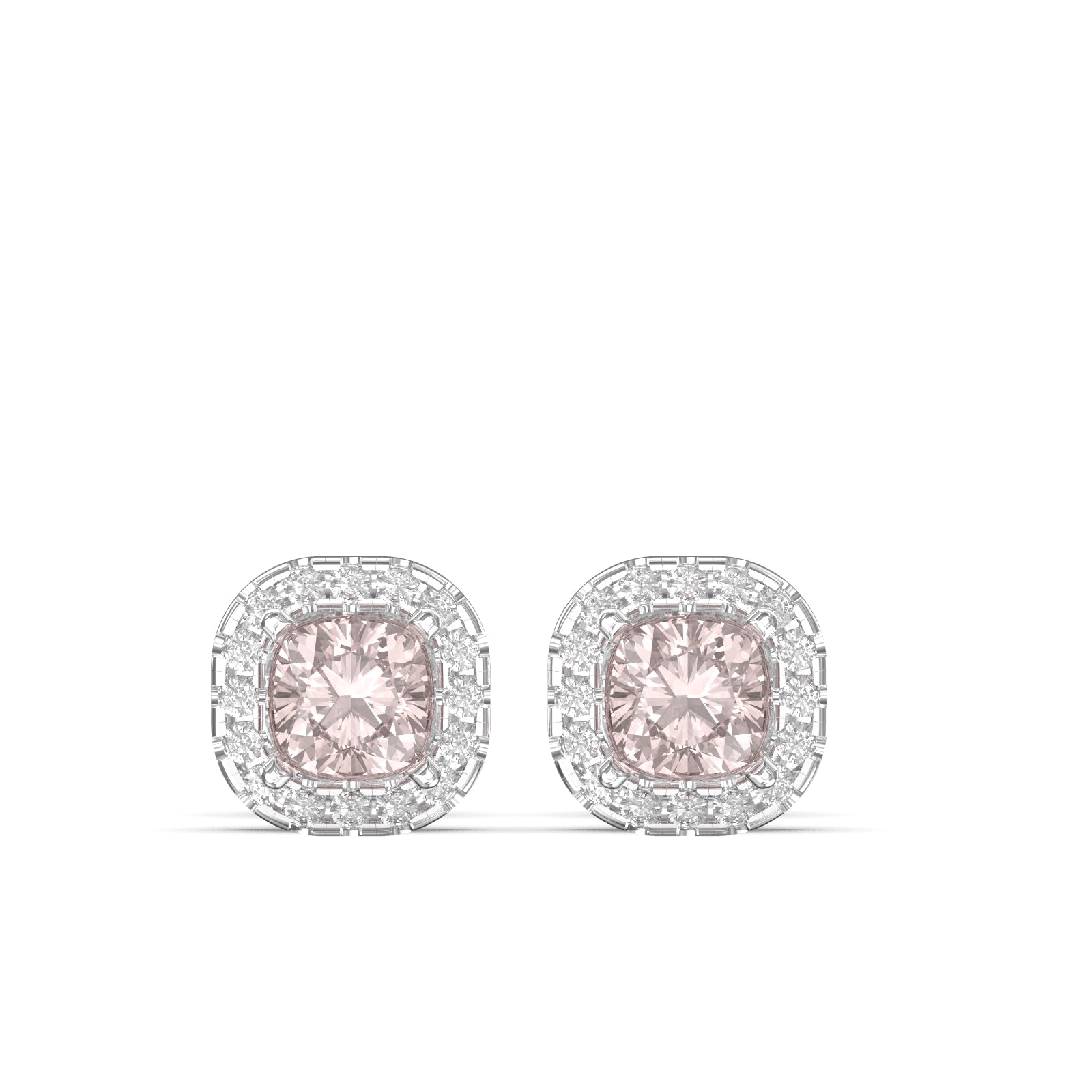 morganite earrings