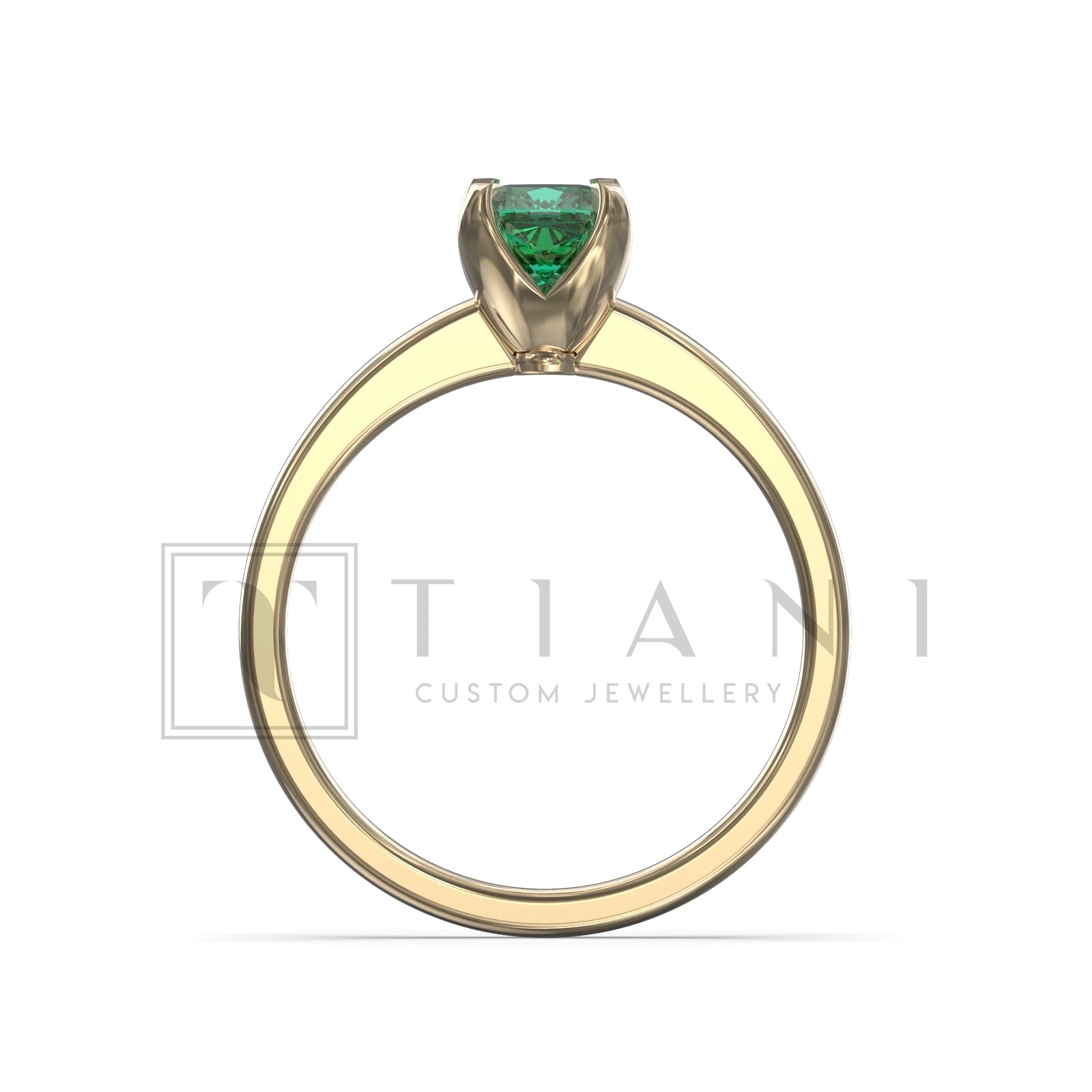 natural emerald ring