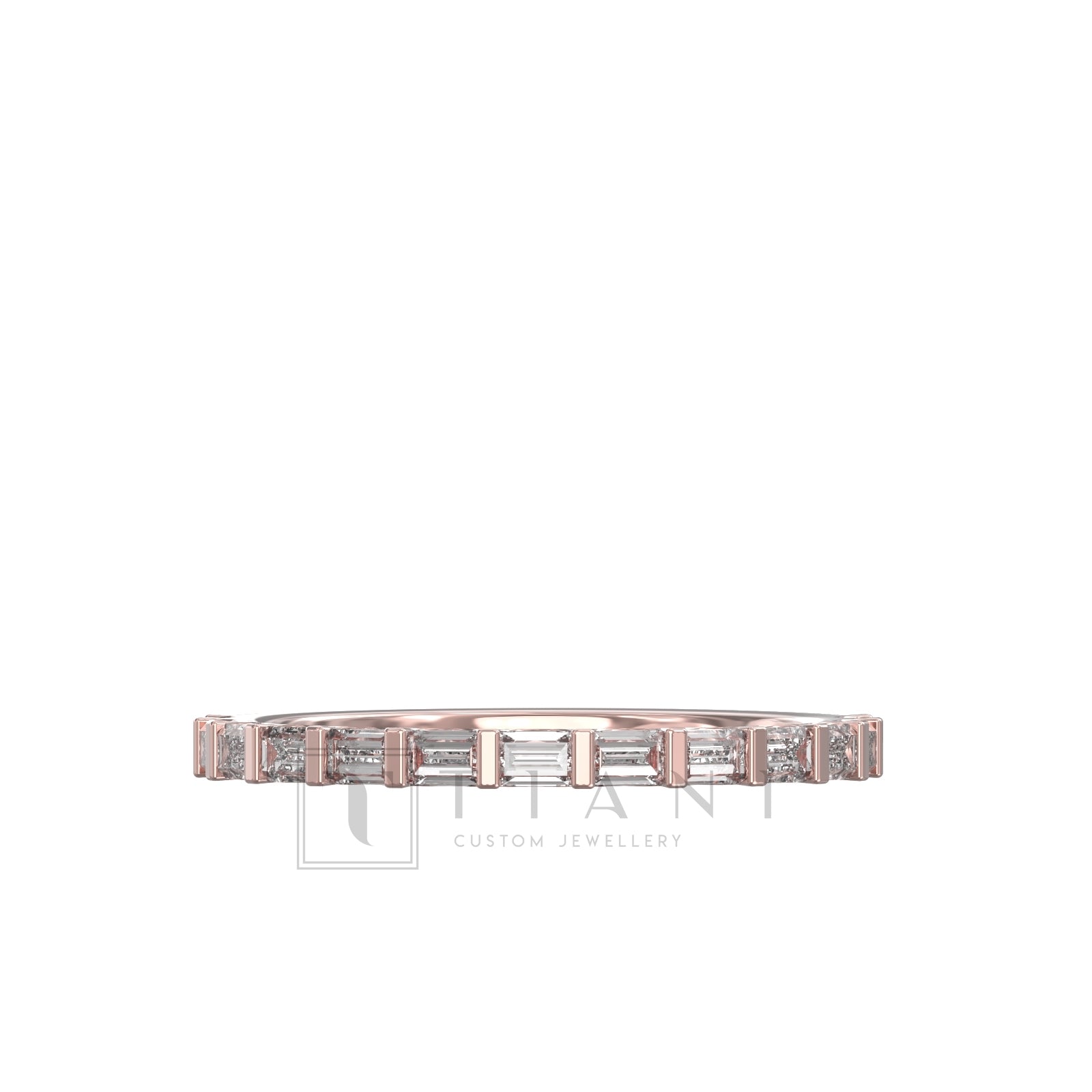 baguette diamond wedding band