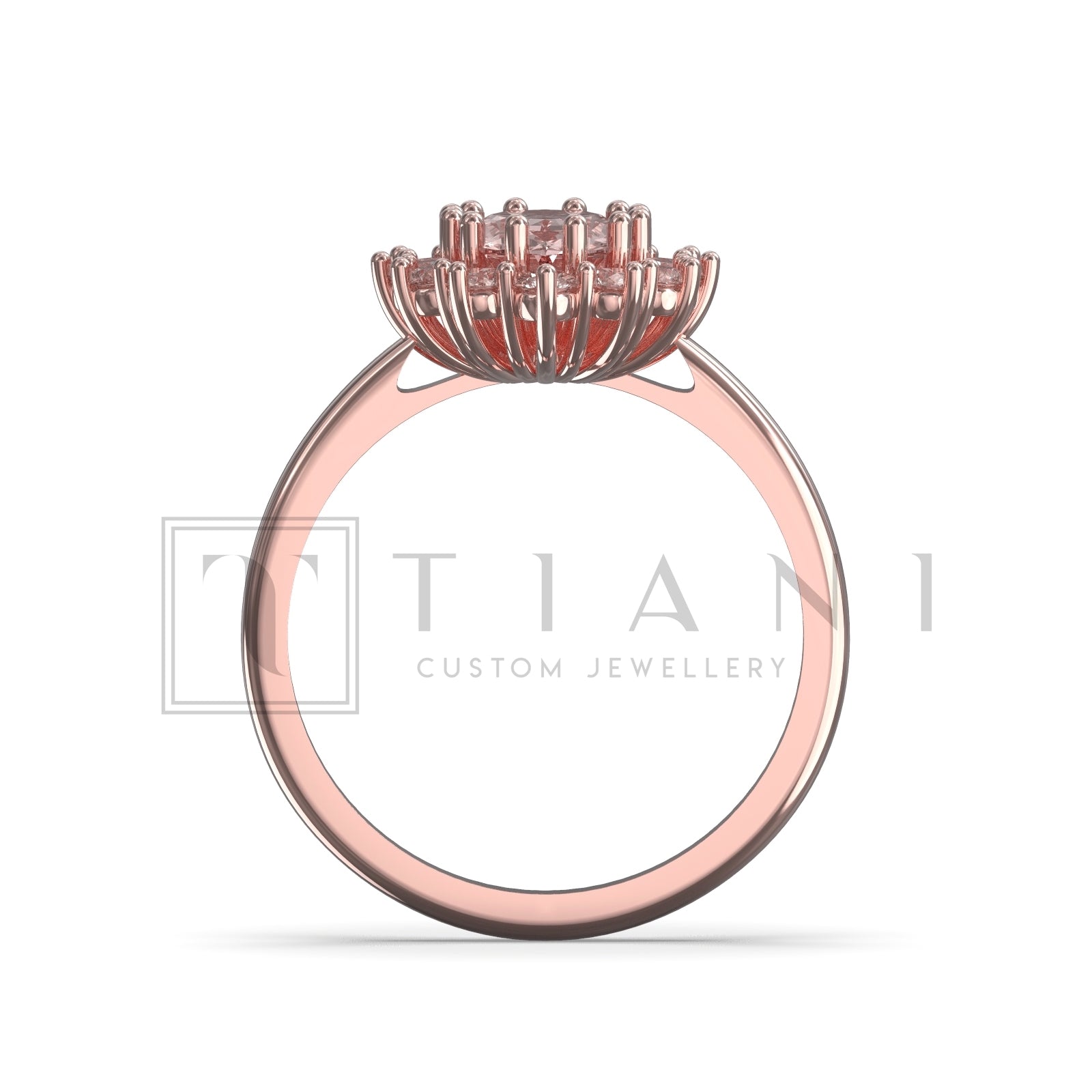 morganite and diamond ring