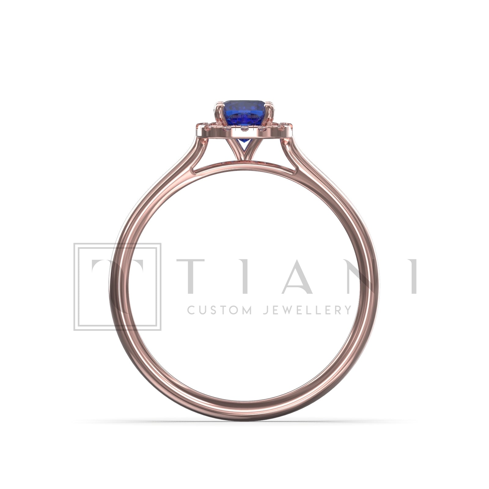 blue sapphire engagement ring