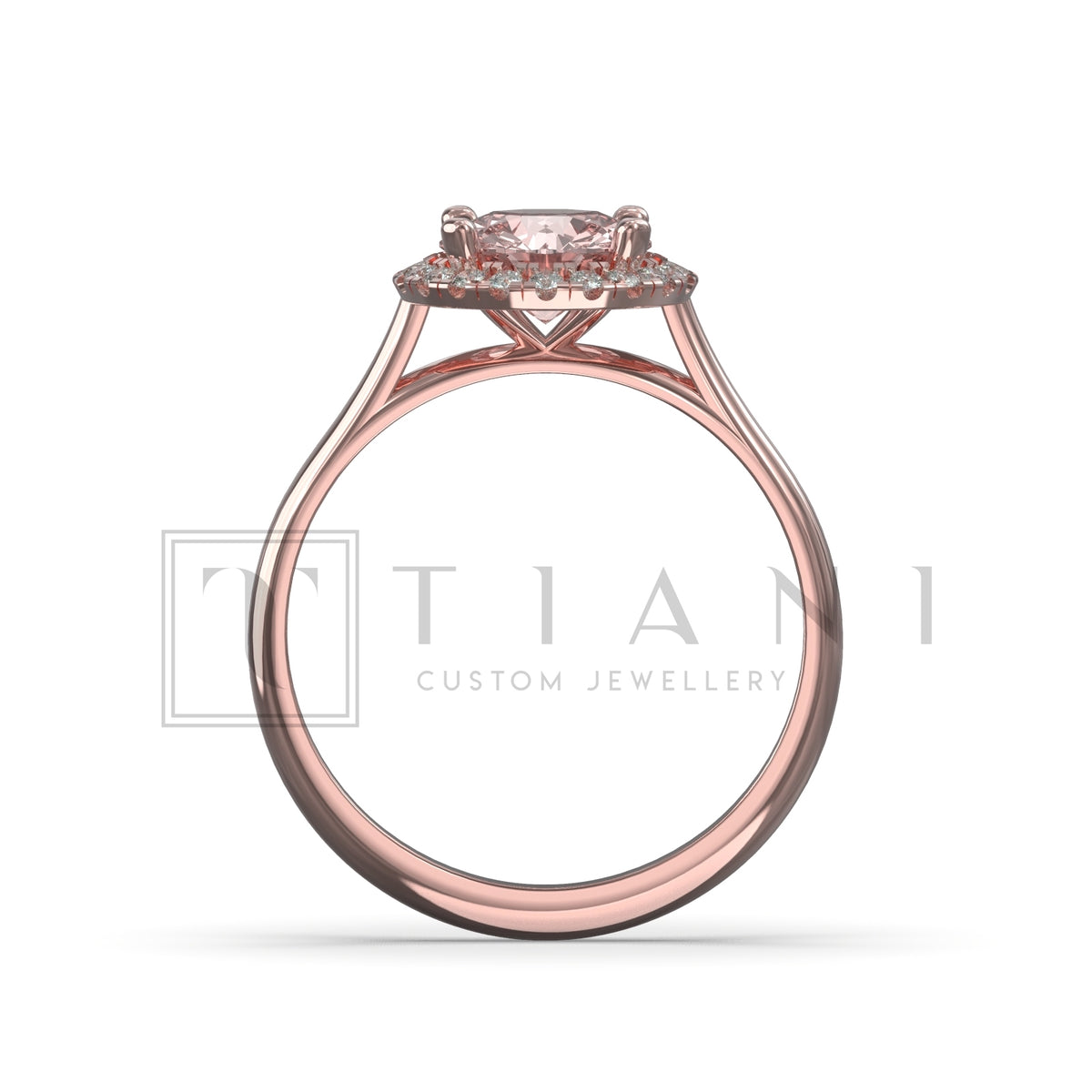 morganite and diamond ring