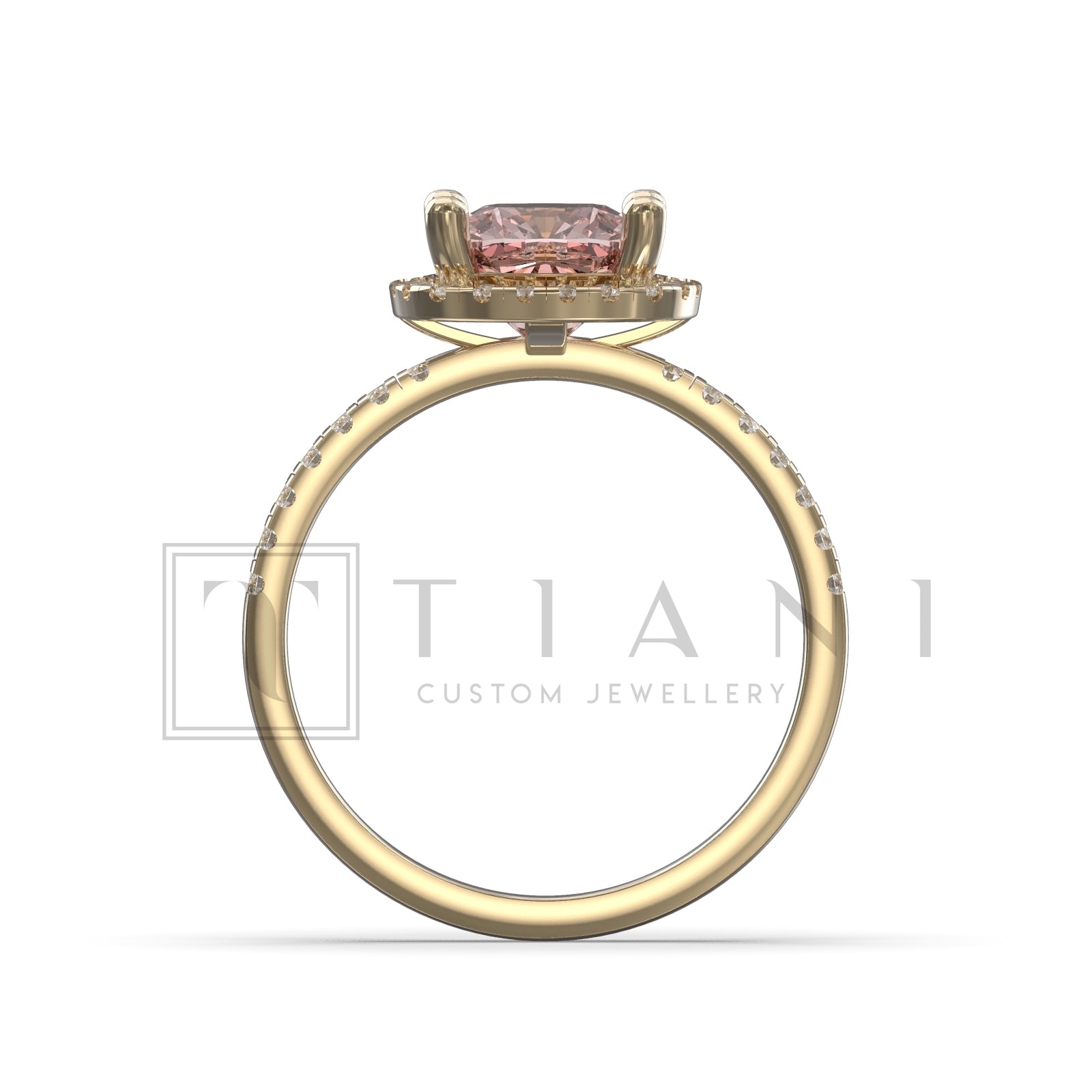 diamond halo engagement ring