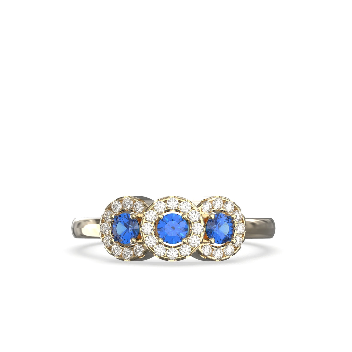 diamond and sapphire ring