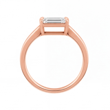 Wren engagement ring by Tiani Jewellery shown in rose gold, white gold and yellow gold.