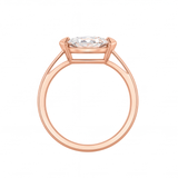 Renata east-west marquise diamond engagement ring by Tiani Jewellery shown in rose gold, white gold and yellow gold.