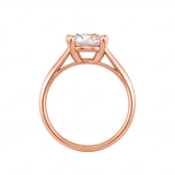 Davina engagement ring by Tiani Jewellery shown in rose gold, white gold and yellow gold.