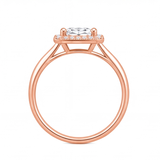 Katia engagement ring by Tiani Jewellery shown in rose gold, white gold and yellow gold.