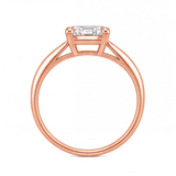 Galina engagement ring by Tiani Jewellery shown in rose gold, white gold and yellow gold.