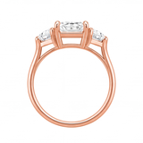 Ulani engagement ring by Tiani Jewellery shown in rose gold, white gold and yellow gold.