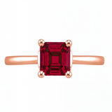 Xiomara engagement ring by Tiani Jewellery shown in rose gold, white gold and yellow gold.