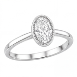 Niamh engagement ring by Tiani Jewellery shown in rose gold, white gold and yellow gold.