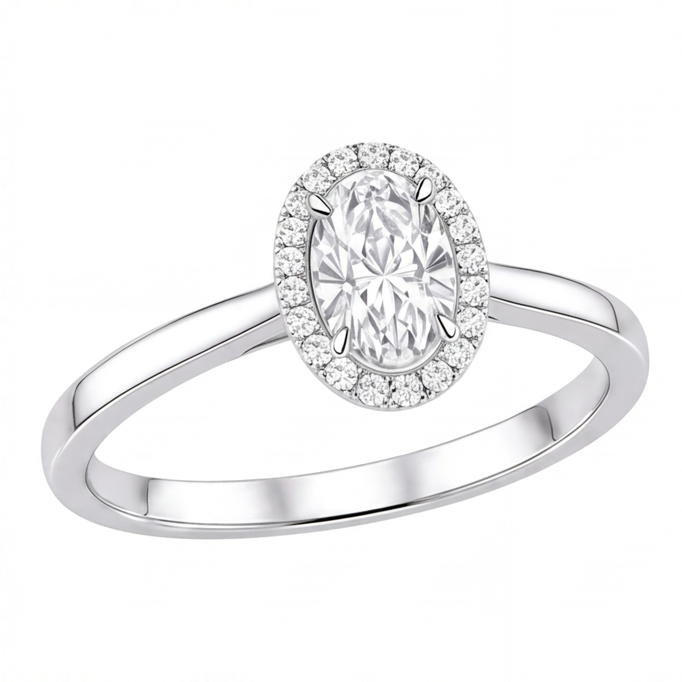 Jocasta engagement ring by Tiani Jewellery shown in rose gold, white gold and yellow gold.