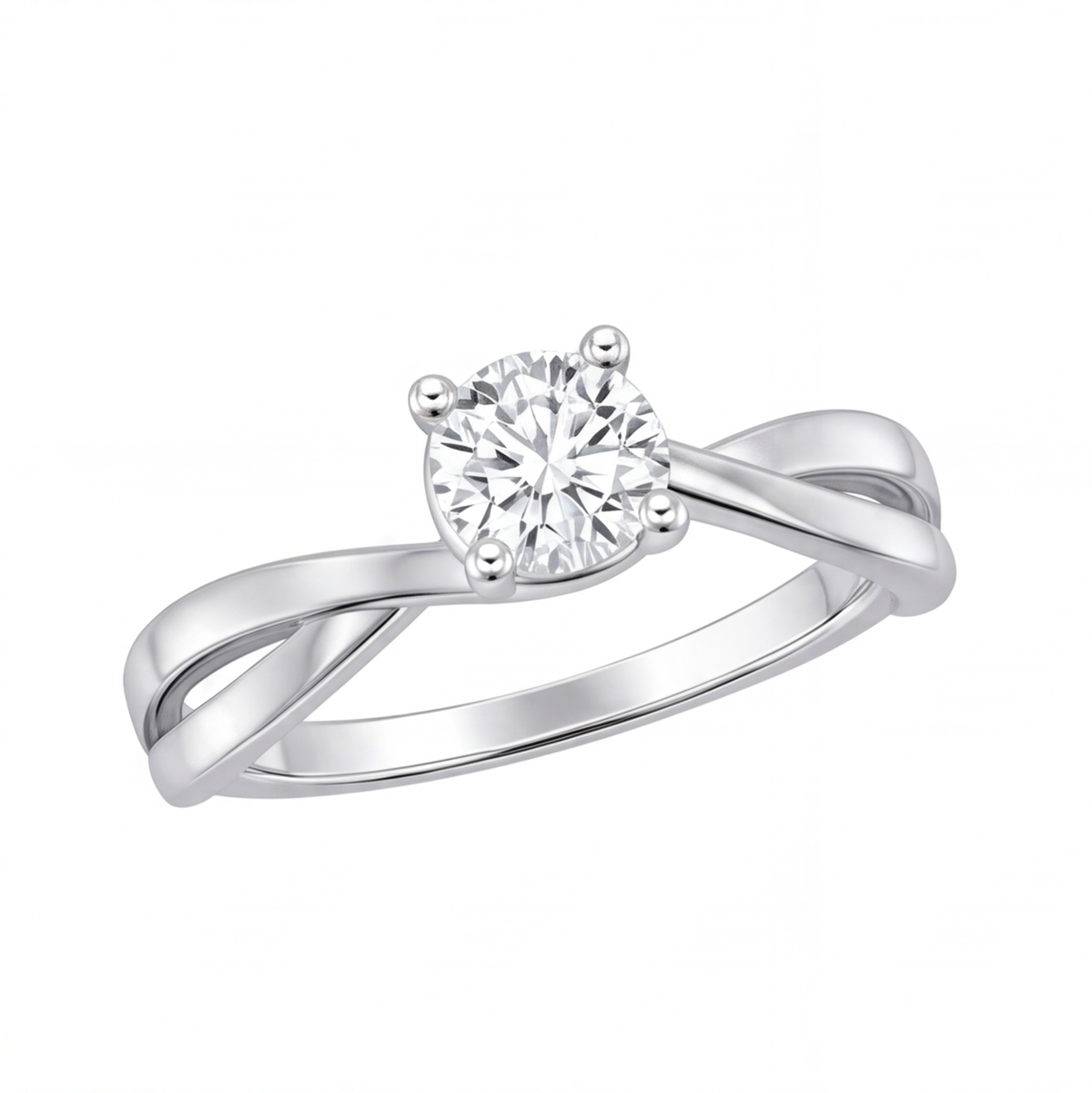 Della engagement ring by Tiani Jewellery shown in rose gold, white gold and yellow gold.