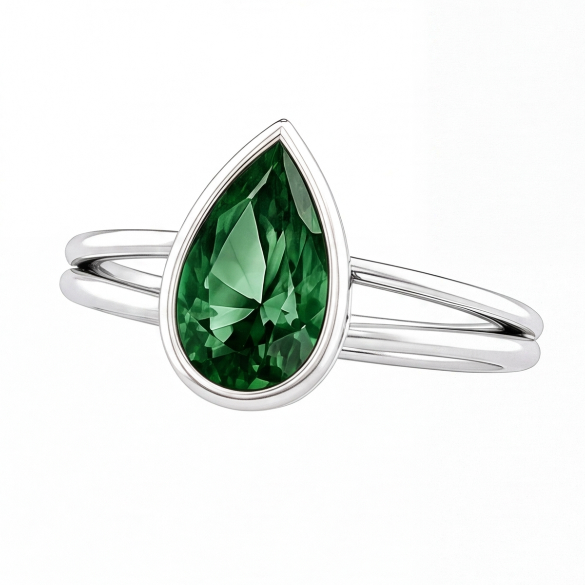Brisa engagement ring by Tiani Jewellery shown in rose gold, white gold and yellow gold.