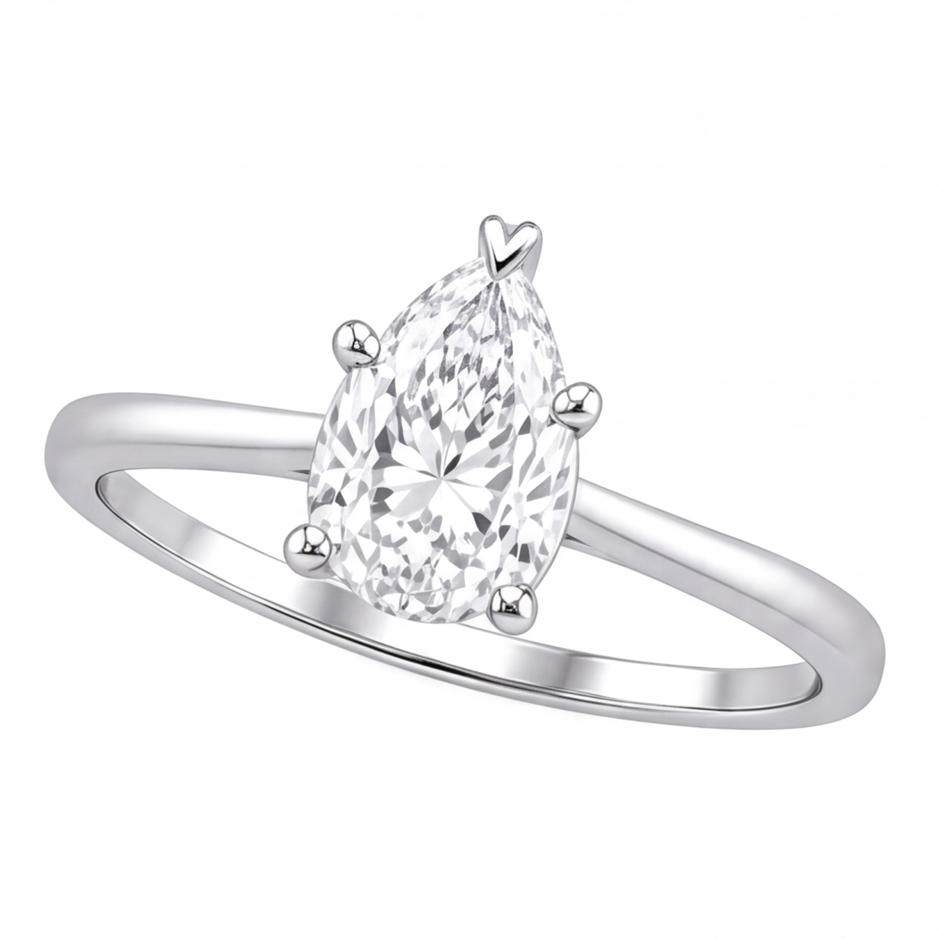 Oona engagement ring by Tiani Jewellery shown in rose gold, white gold and yellow gold.