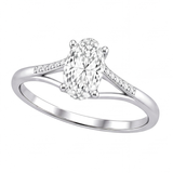 Iona engagement ring by Tiani Jewellery shown in rose gold, white gold and yellow gold.