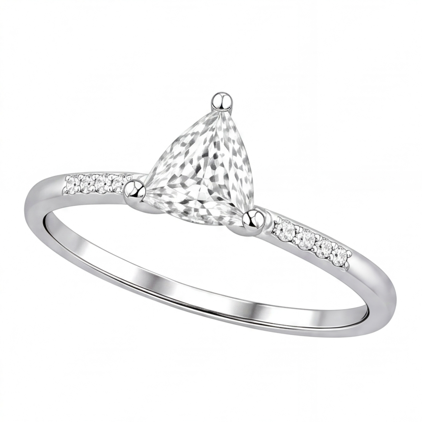 Tamsin engagement ring by Tiani Jewellery shown in rose gold, white gold and yellow gold.