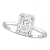 Katia engagement ring by Tiani Jewellery shown in rose gold, white gold and yellow gold.