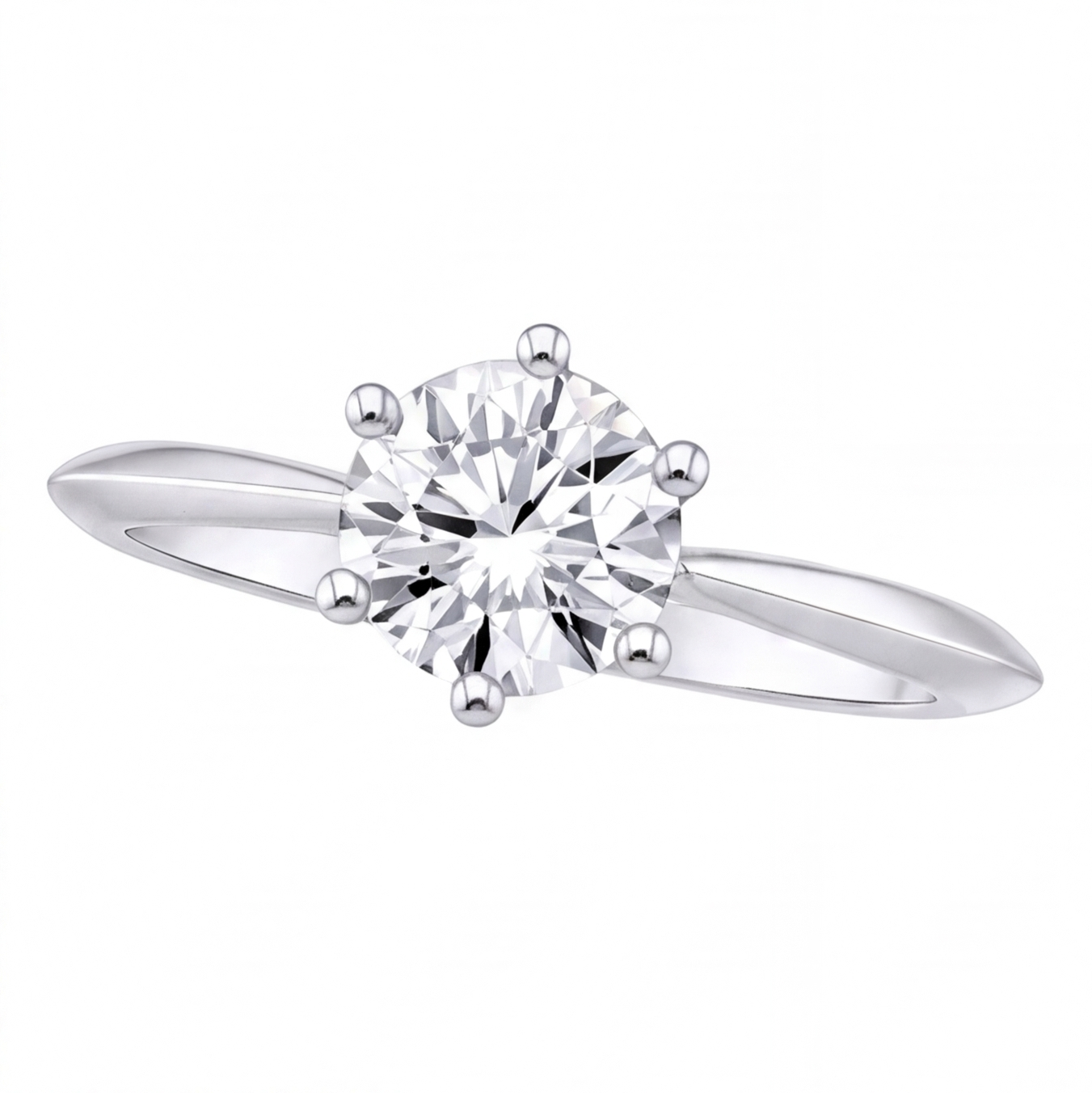 Davina engagement ring by Tiani Jewellery shown in rose gold, white gold and yellow gold.
